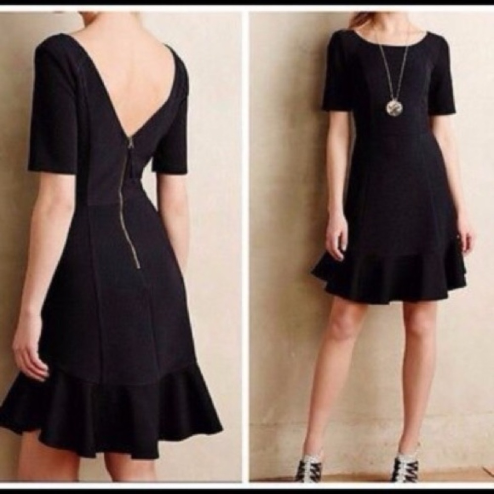 NWT Anthropologie HD in Paris Marcelline Flounced Sheath Dress
